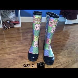 Vineyard Vines Rubber Patchwork Rain Boots